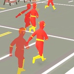 Carrera de velocidad con super héroes