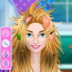 Juego de maquillaje en el spa y salón